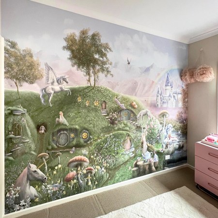 Fairy Garden Girls wallpaper bedroom nursery room