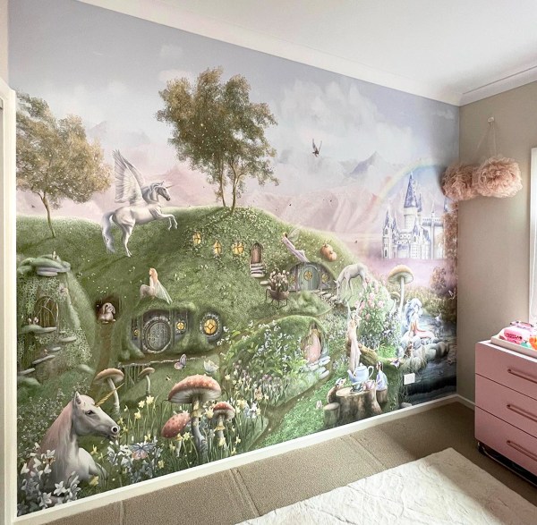 Fairy Garden Girls wallpaper bedroom nursery room