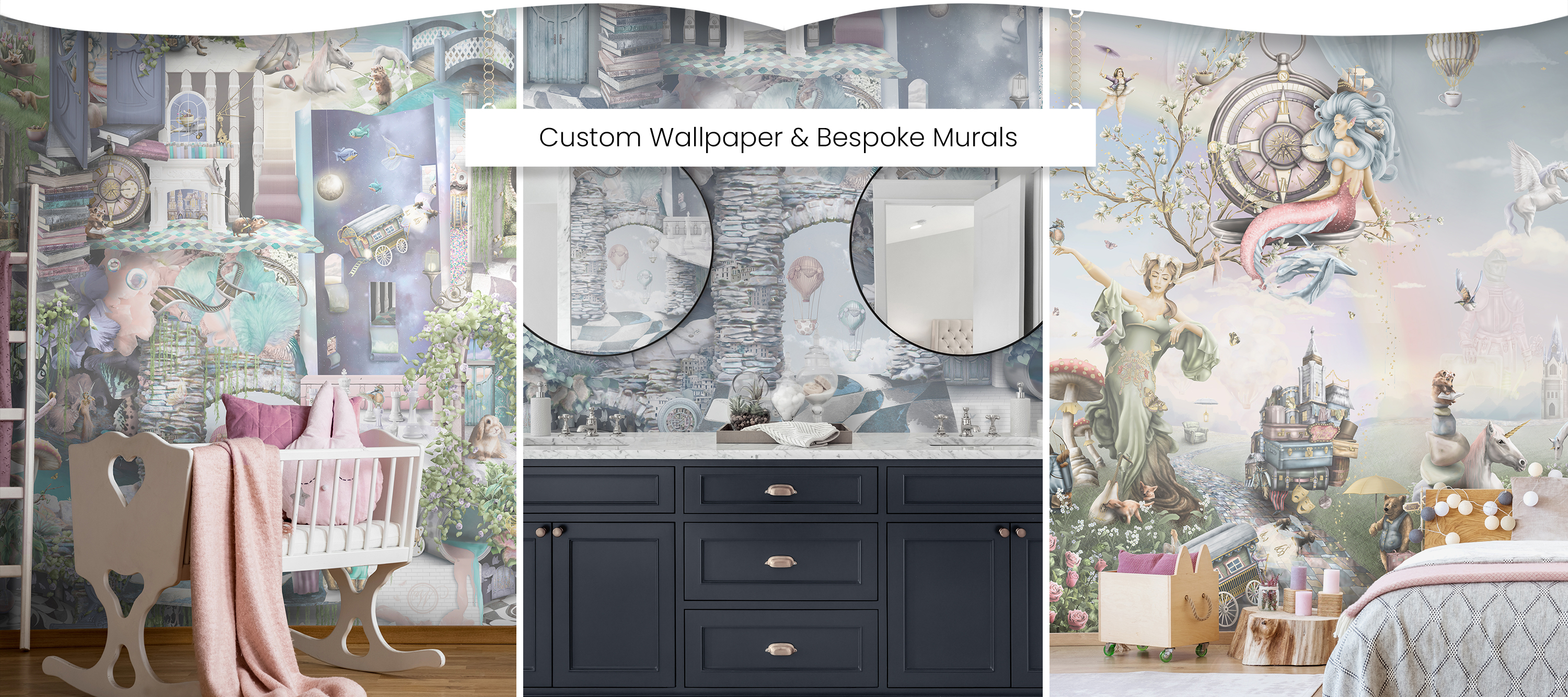 designer luxury custom wallpaper and wall murals