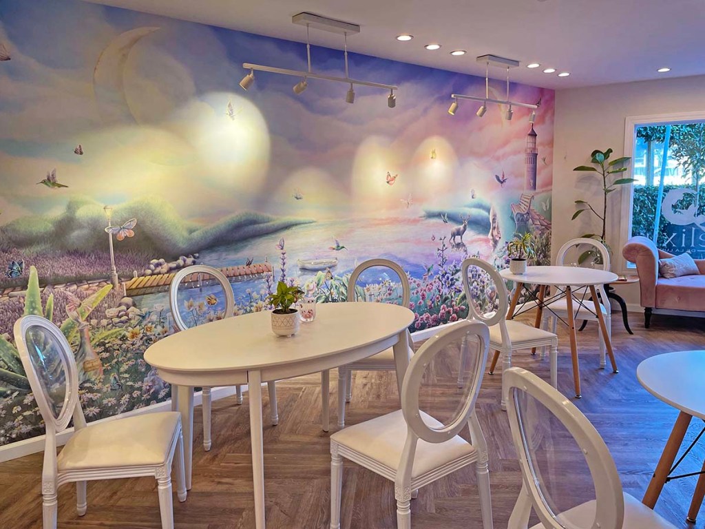 lavande-wellness-boutique elixir de la lune wallpaper custom wall mural