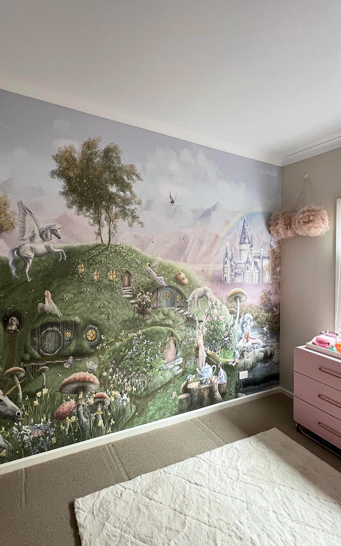 Fairy Garden Girls wallpaper bedroom nursery room