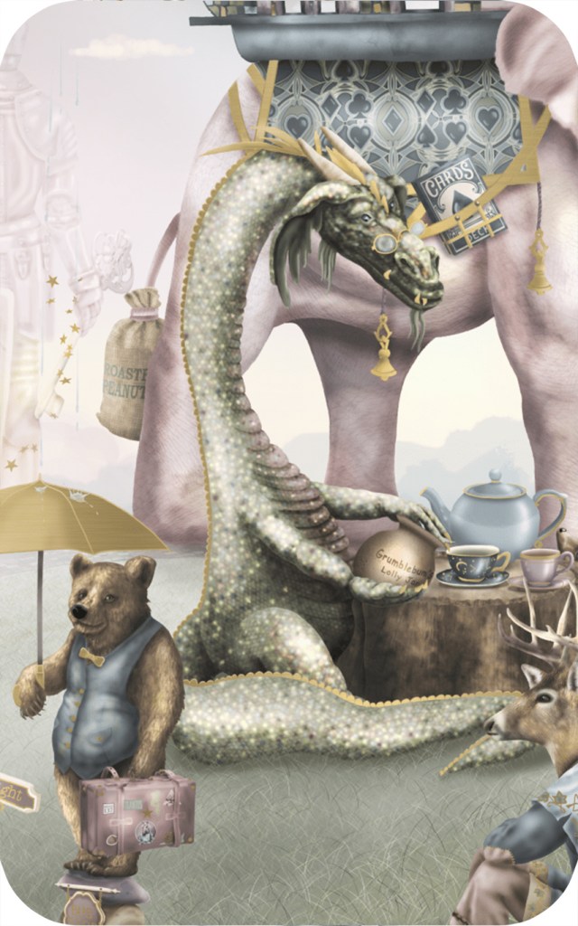 mermaid dragon bears fairytale girls wallpaper wall mural