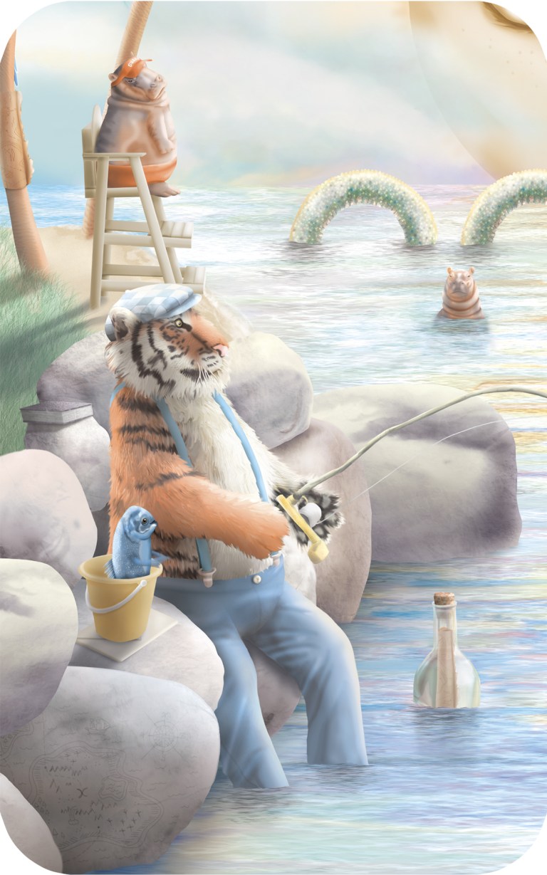 Pooch Pirates In Paradise - Kids Pirate Dog & Jungle Wallpaper