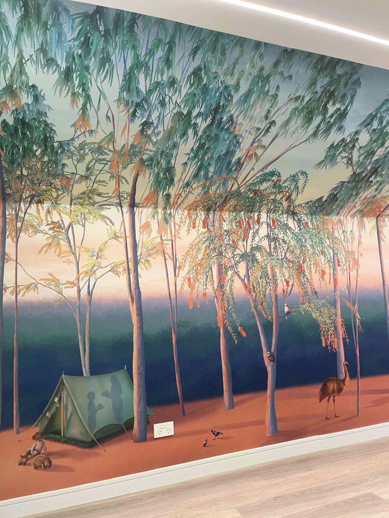 Australian Bush Kids Wallpaper Wall Mural Animals