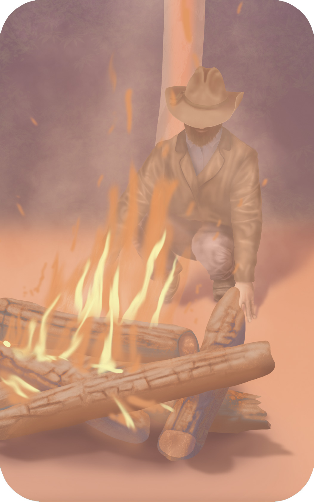 Australian bush animals kids wallpaper wall mural camping