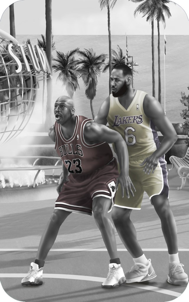 Los Angeles Sports Mural Wallpaper