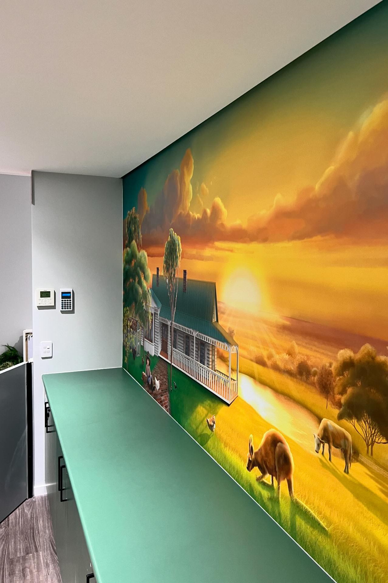 custom bespoke wallpaper wall mural daycare early learning centre