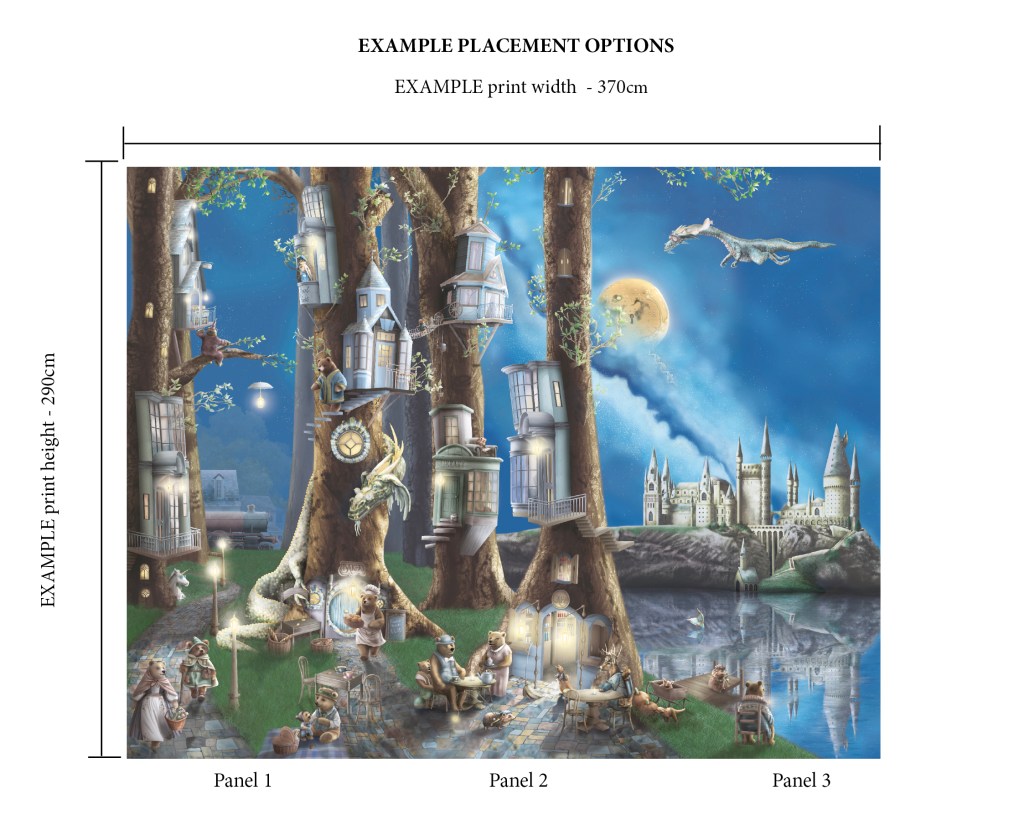 Kids bears woodlands wallpaper wall mural