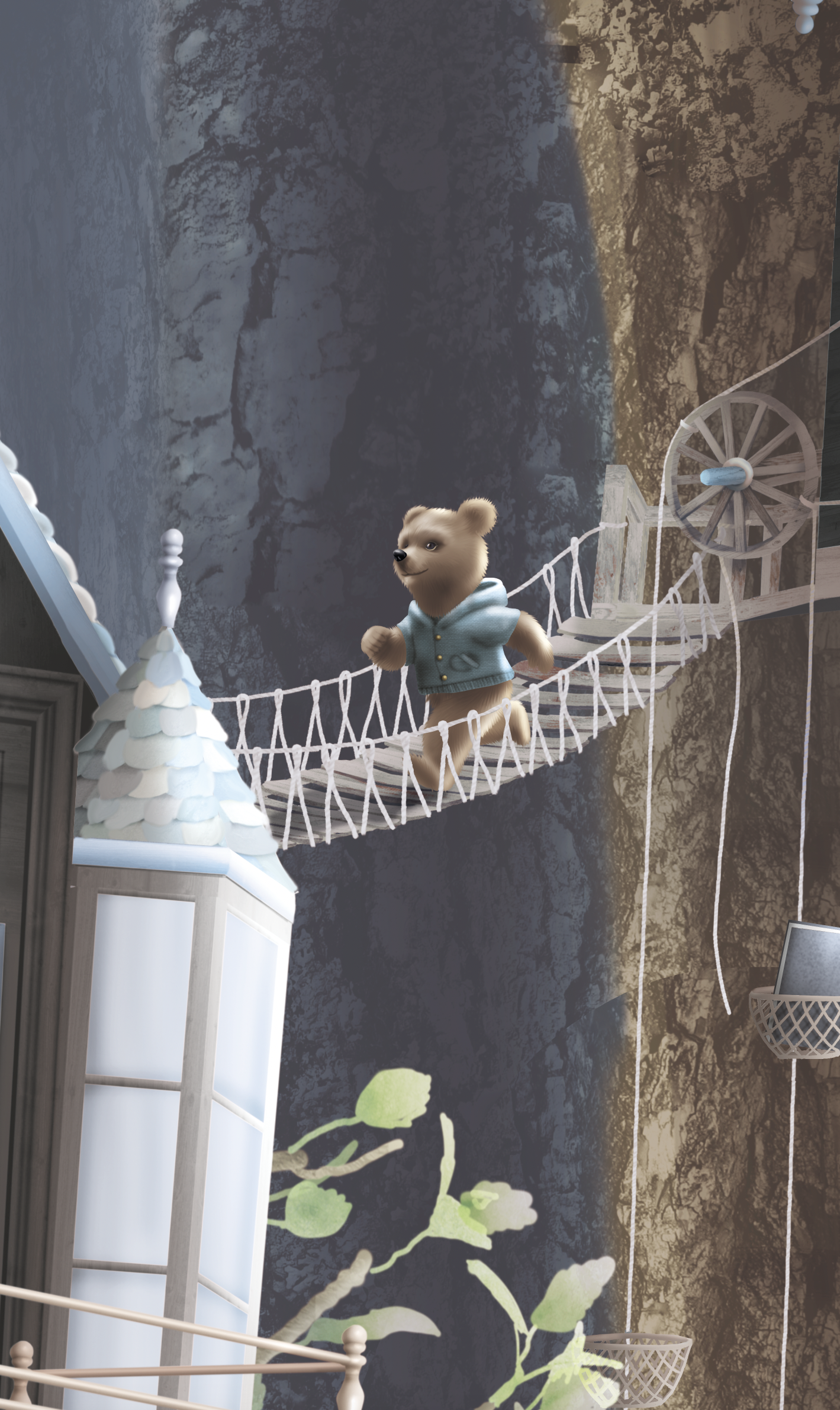 bear woods enchanted forest tree houses cubs