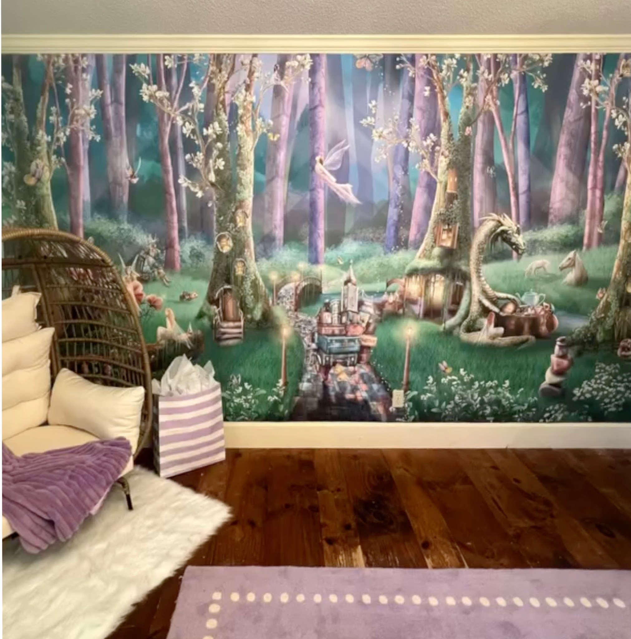 Enchanted Fairy Forest Wallpaper Mural