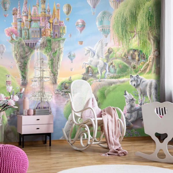 Custom designer nursery wallpaper wall mural in New York city