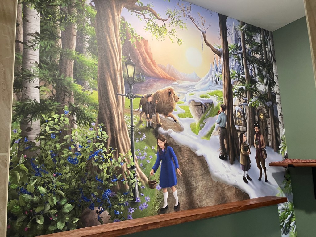 Narnia lion witch and the wardrobe custom wallpaper wall mural kids family 